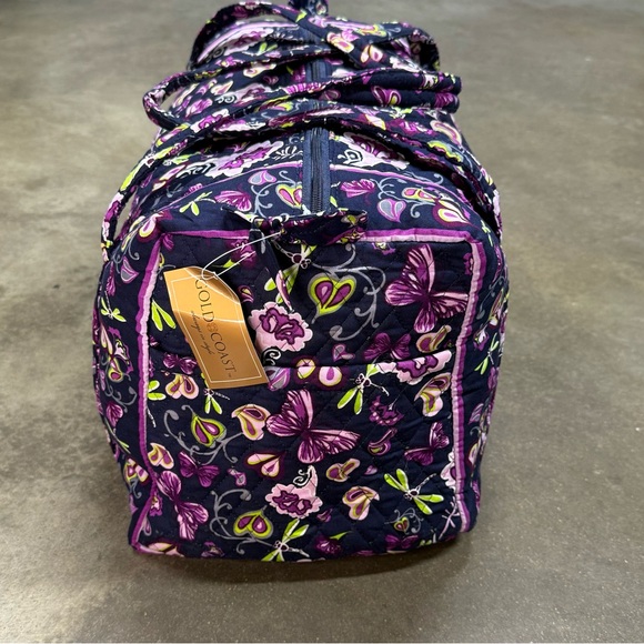 Gold Coast Quilted Floral Duffle Bag NWT Travel Weekender - Picture 5 of 8